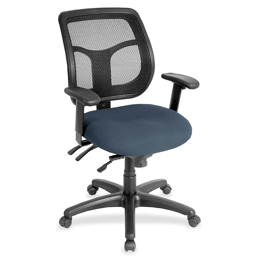 Eurotech Apollo Task Chair Chesapeake Seat Color - Fabric Seat Material - Chesapeake Back Color - 5-star Base - Shire Chesapeake - 1 Each (MFT94584)
