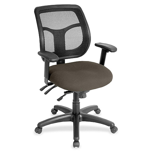Eurotech Apollo MFT9450 Task Chair Stonewall Seat Color - Fabric Seat Material - 5-star Base - Shire Stonewall - 1 Each (MFT94586)