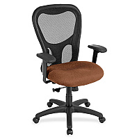 Eurotech Apollo MM9500 Highback Executive Chair Nutmeg Seat Color - Fabric Seat Material - 5-star Base - Canyon Nutmeg - 1 Each (MM950030)