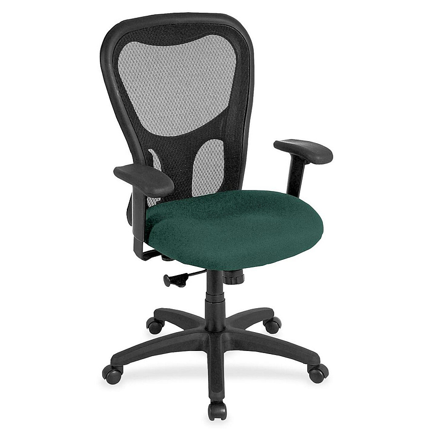 Eurotech Apollo MM9500 Highback Executive Chair Chive Seat Color - Fabric Seat Material - 5-star Base - Forte Chive - 1 Each (MM950042)