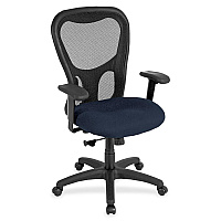 Eurotech Apollo Synchro High Back Chair Cadet Seat Color - Fabric Seat Material - 5-star Base - Forte Cadet - 1 Each (MM950043)