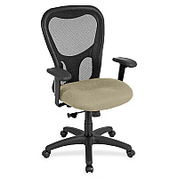 Eurotech Apollo Synchro High Back Chair Pumice Seat Color - Fabric Seat Material - 5-star Base - Forte Pumice - 1 Each (MM950045)