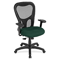 Eurotech Apollo Synchro High Back Chair Forest Seat Color - Fabric Seat Material - 5-star Base - Insight Forest - 1 Each (MM950050)