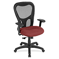 Eurotech Apollo Synchro High Back Chair Tulip Seat Color - Fabric Seat Material - 5-star Base - Shire Tulip - 1 Each (MM950088)