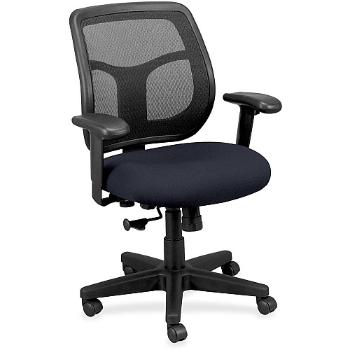 Eurotech Apollo MT9400 Mesh Task Chair Navy Seat Color - Fabric Seat Material - Navy Back Color - 5-star Base - Perfection Navy - 1 Each (MT940066)