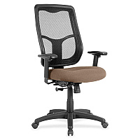 Eurotech Apollo High Back Synchro Task Chair Malted Seat Color - Fabric Seat Material - 5-star Base - Fuse Malted - 1 Each (MTHB9403)