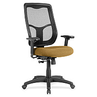 Eurotech Apollo High Back Synchro Task Chair Nugget Seat Color - Fabric Seat Material - 5-star Base - Canyon Nugget - 1 Each (MTHB9429)