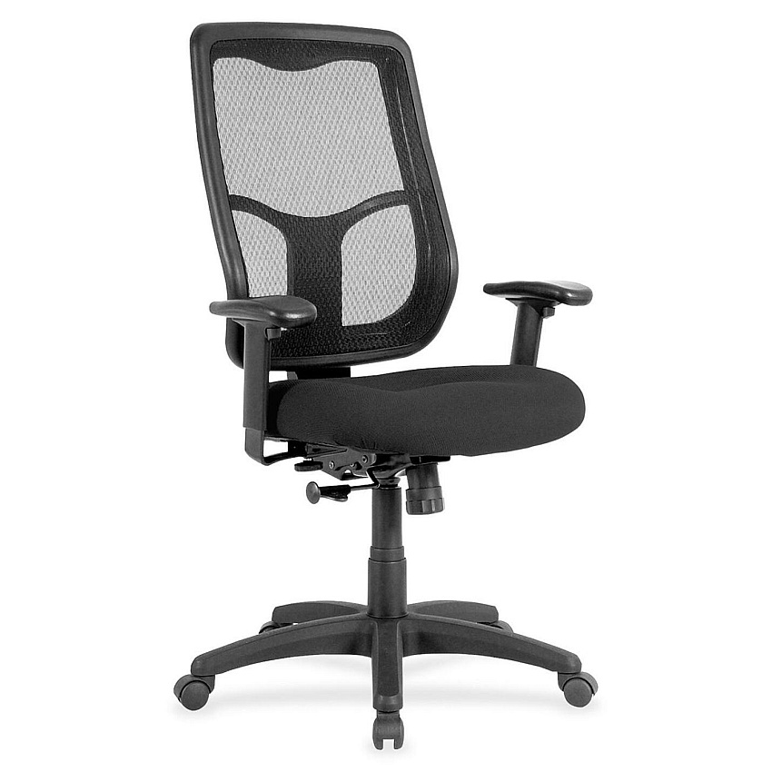 Eurotech Apollo MTHB94 Executive Chair Tuxedo Seat Color - Fabric Seat Material - 5-star Base - Expo Tuxedo - 1 Each (MTHB9435)