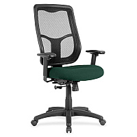 Eurotech Apollo High Back Synchro Task Chair Forest Seat Color - Fabric Seat Material - 5-star Base - Insight Forest - 1 Each (MTHB9450)