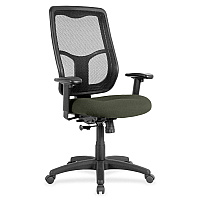 Eurotech Apollo High Back Synchro Task Chair Olive Green Seat Color - Fabric Seat Material - 5-star Base - Perfection Olive Green - 1 Each (MTHB9467)