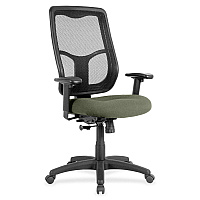 Eurotech Apollo High Back Synchro Task Chair Sage Seat Color - Fabric Seat Material - 5-star Base - Shire Sage - 1 Each (MTHB9485)