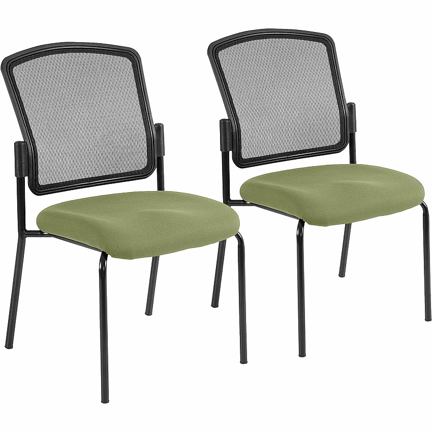 Eurotech Dakota 2 7014 Guest Chair Cress Seat Color - Fabric Seat Material - Steel Frame Material - Four-legged Base - Fuse Cress - 2 / Carton (701448)