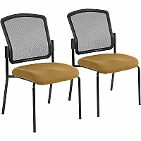 Eurotech Dakota 2 7014 Guest Chair Nugget Seat Color - Fabric Seat Material - Steel Frame Material - Four-legged Base - Canyon Nugget - 2 / Carton (701429)