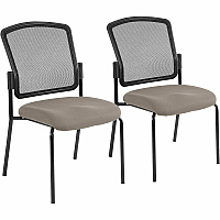 Eurotech Dakota 2 7014 Guest Chair Fossil Seat Color - Fabric Seat Material - Steel Frame Material - Four-legged Base - Insight Fossil - 2 / Carton (701451)