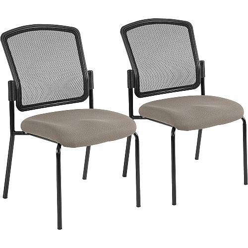 Eurotech Dakota 2 7014 Guest Chair Fossil Seat Color - Fabric Seat Material - Steel Frame Material - Four-legged Base - Insight Fossil - 2 / Carton (701451)