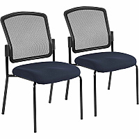 Eurotech Dakota 2 7014 Guest Chair Periwinkle Seat Color - Fabric Seat Material - Steel Frame Material - Four-legged Base - Insight Periwinkle Blue - 2 / Carton (701401)