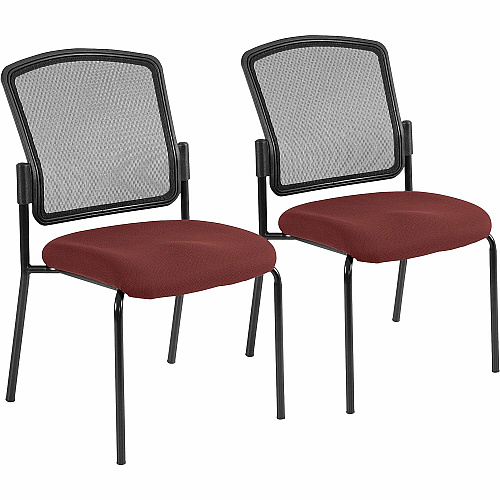 Eurotech Dakota 2 7014 Guest Chair Carmine Seat Color - Fabric Seat Material - Steel Frame Material - Four-legged Base - Fuse Carmine - 2 / Carton (701447)