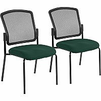Eurotech Dakota 2 7014 Guest Chair Forest Seat Color - Fabric Seat Material - Steel Frame Material - Four-legged Base - Insight Forest - 2 / Carton (701450)