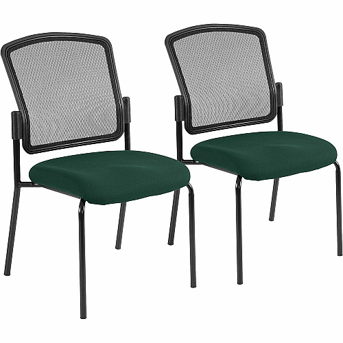 Eurotech Dakota 2 7014 Guest Chair Forest Seat Color - Fabric Seat Material - Steel Frame Material - Four-legged Base - Insight Forest - 2 / Carton (701450)