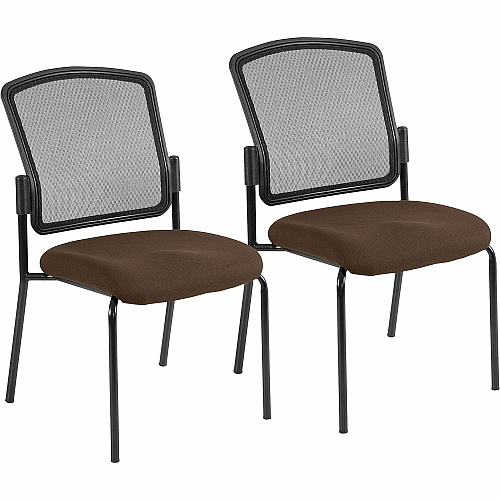 Eurotech Dakota 2 7014 Guest Chair Mudslide Seat Color - Fabric Seat Material - Steel Frame Material - Four-legged Base - Canyon Mudslide - 2 / Carton (701428)