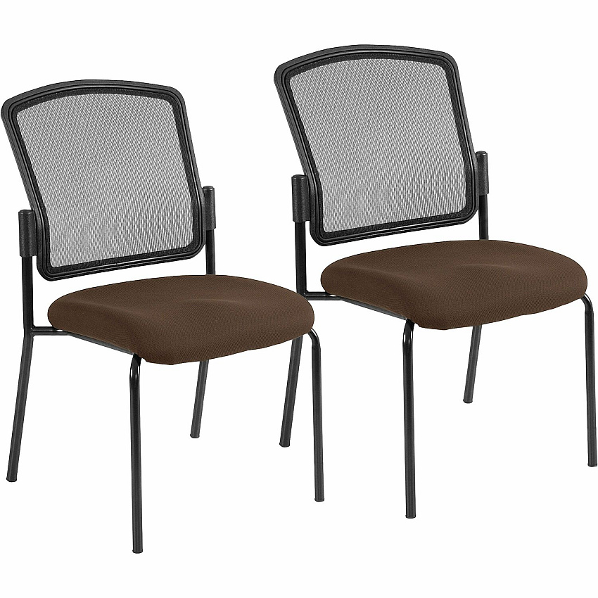 Eurotech Dakota 2 7014 Guest Chair Mudslide Seat Color - Fabric Seat Material - Steel Frame Material - Four-legged Base - Canyon Mudslide - 2 / Carton (701428)