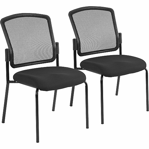 Eurotech Dakota 2 7014 Guest Chair Tuxedo Seat Color - Fabric Seat Material - Steel Frame Material - Four-legged Base - Expo Tuxedo - 2 / Carton (701435)