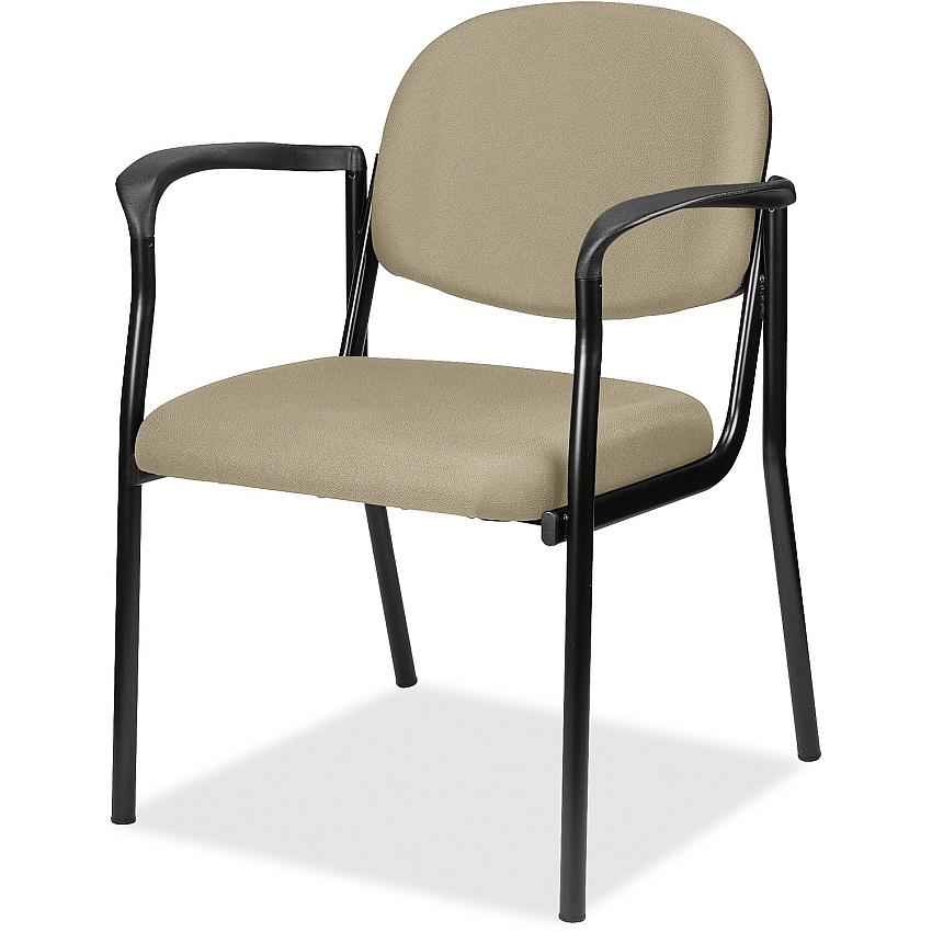 Eurotech Dakota 8011 Guest Chair Pumice Seat Color - Fabric Seat Material - Pumice Back Color - Fabric Back Material - Steel Frame Material - Four-legged Base - Forte Pumice - 1 Each (801145)