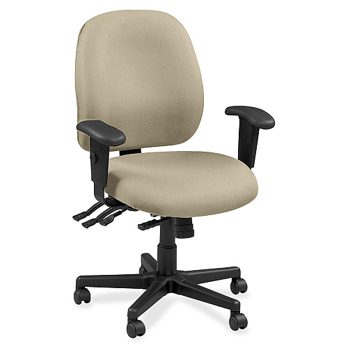 Eurotech 4x4 49802A Task Chair Travertine Seat Color - Fabric Seat Material - Travertine Back Color - Fabric Back Material - 5-star Base - Shire Travertine - 1 Each (4980287)