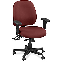 Eurotech 4x4 49802A Task Chair Carmine Seat Color - Leather Seat Material - Carmine Back Color - Leather Back Material - 5-star Base - Fuse Carmine - 1 Each (4980247)