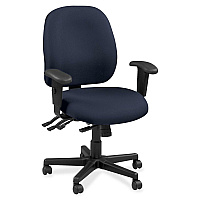Eurotech 4x4 49802A Task Chair Periwinkle Seat Color - Leather Seat Material - Periwinkle Back Color - Leather Back Material - 5-star Base - Insight Periwinkle Blue - 1 Each (4980201)