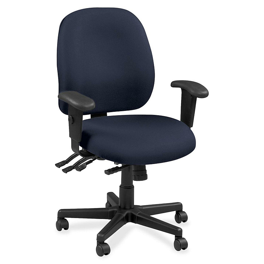 Eurotech 4x4 49802A Task Chair Periwinkle Seat Color - Leather Seat Material - Periwinkle Back Color - Leather Back Material - 5-star Base - Insight Periwinkle Blue - 1 Each (4980201)