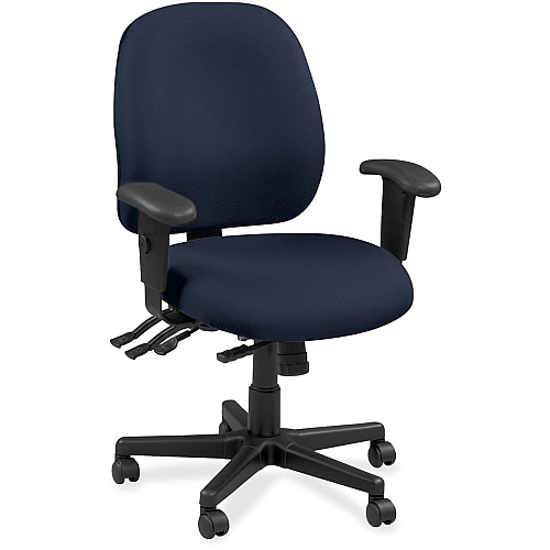 Eurotech 4x4 49802A Task Chair Cadet Seat Color - Leather Seat Material - Cadet Back Color - Leather Back Material - 5-star Base - Forte Cadet - 1 Each (4980243)