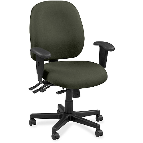 Eurotech 4x4 49802A Task Chair Olive Green Seat Color - Fabric Seat Material - Olive Green Back Color - Fabric Back Material - 5-star Base - Perfection Olive Green - 1 Each (4980267)