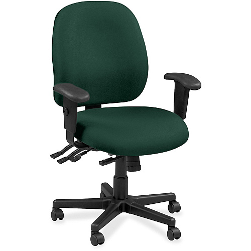 Eurotech 4x4 49802A Task Chair Forest Seat Color - Leather Seat Material - Forest Back Color - Leather Back Material - 5-star Base - Insight Forest - 1 Each (4980250)