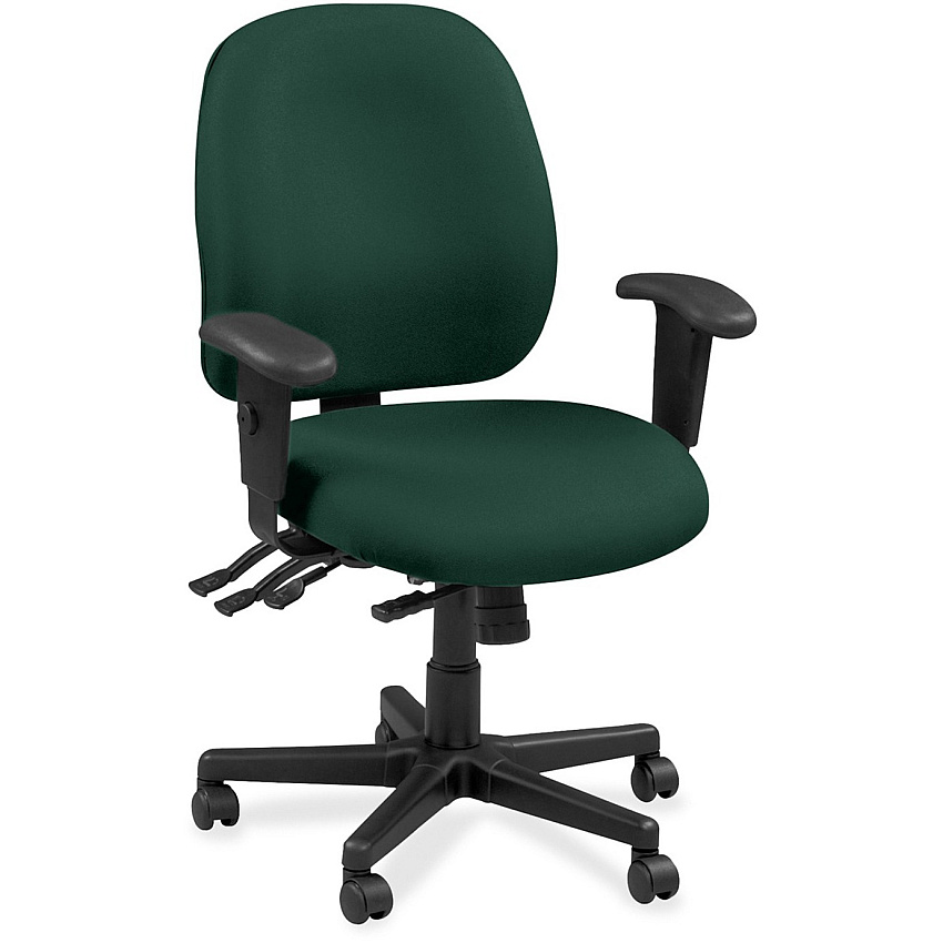Eurotech 4x4 49802A Task Chair Forest Seat Color - Leather Seat Material - Forest Back Color - Leather Back Material - 5-star Base - Insight Forest - 1 Each (4980250)