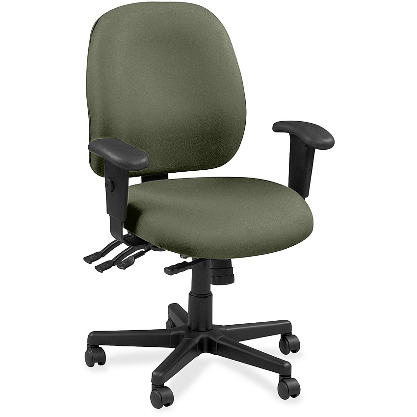 Eurotech 4x4 49802A Task Chair Sage Seat Color - Fabric Seat Material - Sage Back Color - Fabric Back Material - 5-star Base - Shire Sage - 1 Each (4980285)