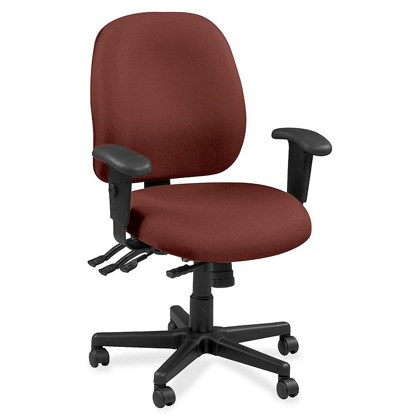 Eurotech 4x4 49802A Task Chair Cordovan Seat Color - Leather Seat Material - Cordovan Back Color - Leather Back Material - 5-star Base - Canyon Cordovan - 1 Each (4980226)