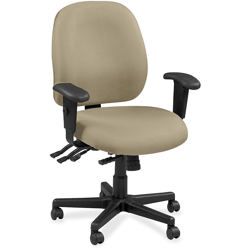 Eurotech 4x4 49802A Task Chair Pumice Seat Color - Leather Seat Material - Pumice Back Color - Leather Back Material - 5-star Base - Forte Pumice - 1 Each (4980245)