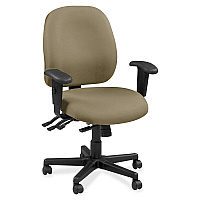 Eurotech 4x4 49802A Task Chair Latte Seat Color - Leather Seat Material - Latte Back Color - Leather Back Material - 5-star Base - Expo Latte - 1 Each (4980233)