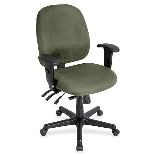 Eurotech 4x4 Task Chair Sage Seat Color - Fabric Seat Material - Sage Back Color - Fabric Back Material - 5-star Base - Shire Sage - 1 Each (498SL85)