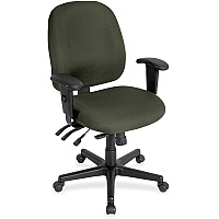 Eurotech 4x4 498SL Task Chair Olive Green Seat Color - Fabric Seat Material - Olive Green Back Color - Fabric Back Material - 5-star Base - Perfection Olive Green - 1 Each (498SL67)