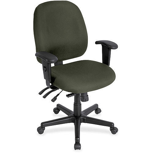 Eurotech 4x4 498SL Task Chair Olive Green Seat Color - Fabric Seat Material - Olive Green Back Color - Fabric Back Material - 5-star Base - Perfection Olive Green - 1 Each (498SL67)
