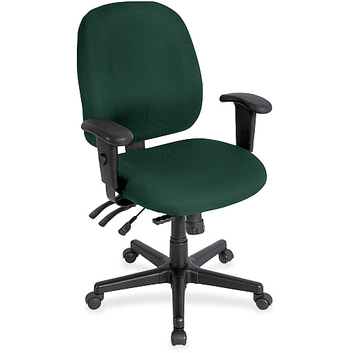 Eurotech 4x4 Task Chair Forest Seat Color - Fabric Seat Material - Forest Back Color - Fabric Back Material - 5-star Base - Insight Forest - 1 Each (498SL50)