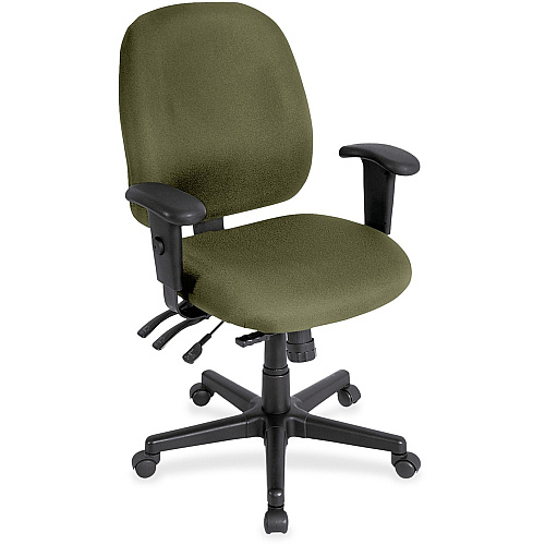 Eurotech 4x4 498SL Task Chair Leaf Seat Color - Fabric Seat Material - Leaf Back Color - Fabric Back Material - 5-star Base - Expo Leaf - 1 Each (498SL34)