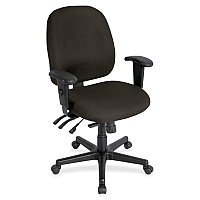 Eurotech 4x4 Task Chair Pepper Seat Color - Fabric Seat Material - Pepper Back Color - Fabric Back Material - 5-star Base - Fuse Pepper - 1 Each (498SL04)