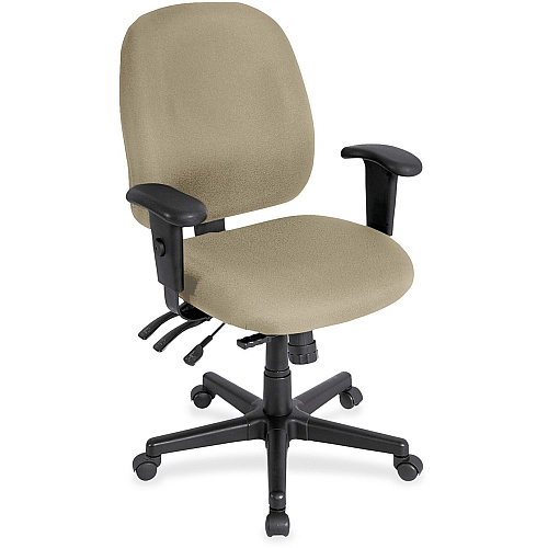 Eurotech Executive Multifunction Task Chair Pumice Seat Color - Pumice Back Color - 5-star Base - Forte Pumice - 1 Each (498SL45)