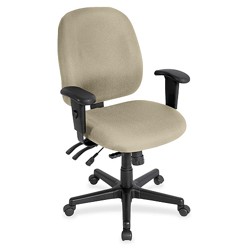Eurotech 4x4 Task Chair Travertine Seat Color - Fabric Seat Material - Travertine Back Color - Fabric Back Material - 5-star Base - Shire Travertine - 1 Each (498SL87)