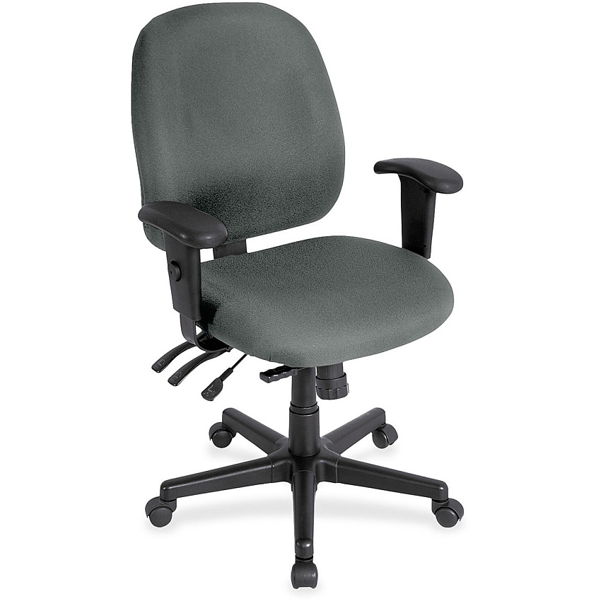 Eurotech 4x4 498SL Task Chair Fog Seat Color - Fabric Seat Material - Fog Back Color - Fabric Back Material - 5-star Base - Expo Fog - 1 Each (498SL32)