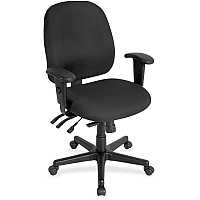 Eurotech 4x4 498SL Task Chair Tuxedo Seat Color - Fabric Seat Material - Tuxedo Back Color - Fabric Back Material - 5-star Base - Expo Tuxedo - 1 Each (498SL35)