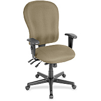 Eurotech 4x4xl High Back Task Chair Latte Seat Color - Fabric Seat Material - Latte Back Color - Fabric Back Material - 5-star Base - Expo Latte - 1 Each (FM408033)